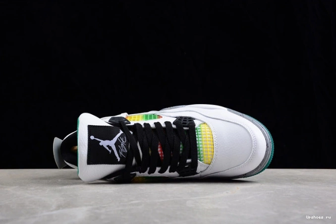 Rasta Lucid AQ9129-100 Jordan 4 Green Retro 0717